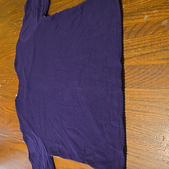 ALFRED DUNNER - WOMEN'S PURPLE Blocked PULLOVER SWEATER - SIZE M - Picture 6 of 6